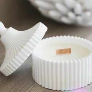 Jar Candle with Lid - Handmade | Minimalist Home Decor
